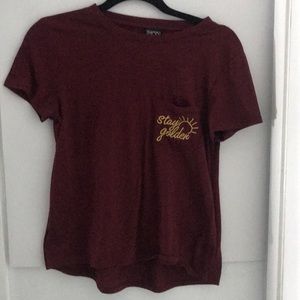 maroon cute shirt